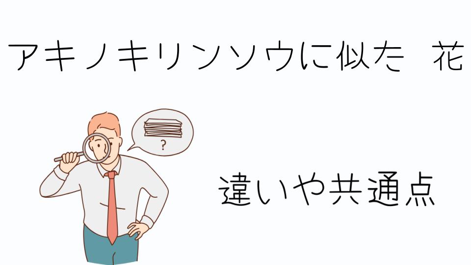 「アキノキリンソウに似た花の特徴とは」