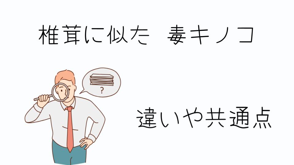 「椎茸に似た毒キノコを見分けるポイント」