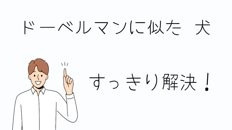 「ドーベルマンに似た犬を飼う前に知っておきたいこと」